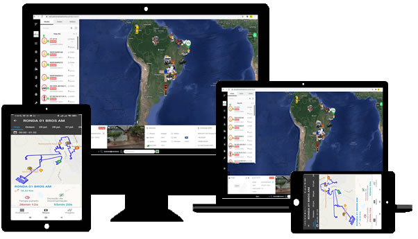 Acesso via web, tablet, laptop e smarthphone